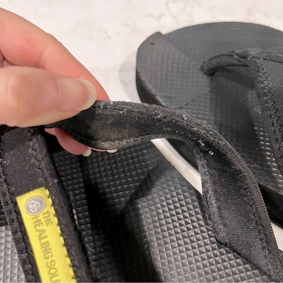 The HealingSole Black Recovery Flip Flops Size Unisex W 11.5/M 10 - Picture 9 of 14